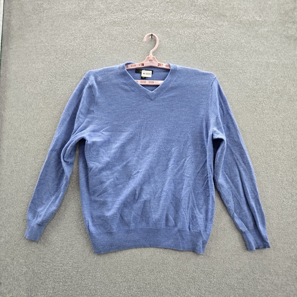 Daniel‎ Bishop Men Sweater L Blue Long Sleeve Preppy READ